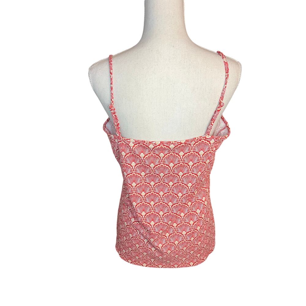 Ann Taylor Loft red floral print camisole tank top NEW summer basics casual - Picture 4 of 6